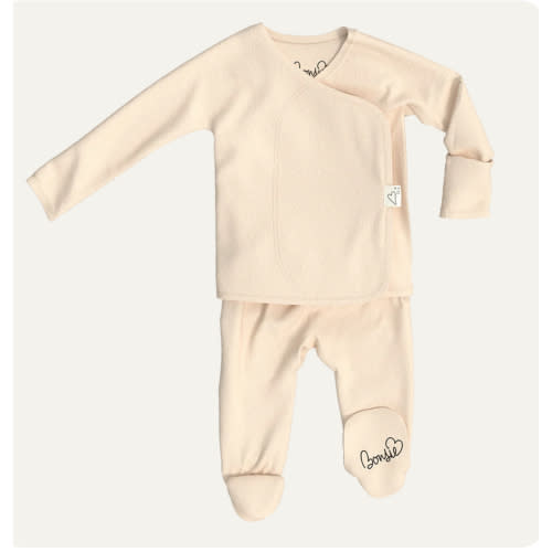 Footie - Oat – Bonsie Skin to Skin Babywear