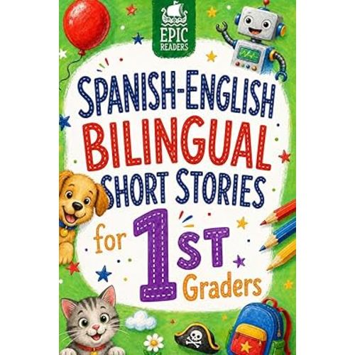 Spanish-English Bilingual Short Stories for Kids: Inspiring 5-Minute Dual Language Stories for First Graders | Build Vocabulary and Confidence with Fun Activities and Comprehension Questions