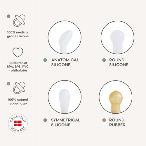 FRIGG Silicone Pacifier 6-Pack – August + Willow