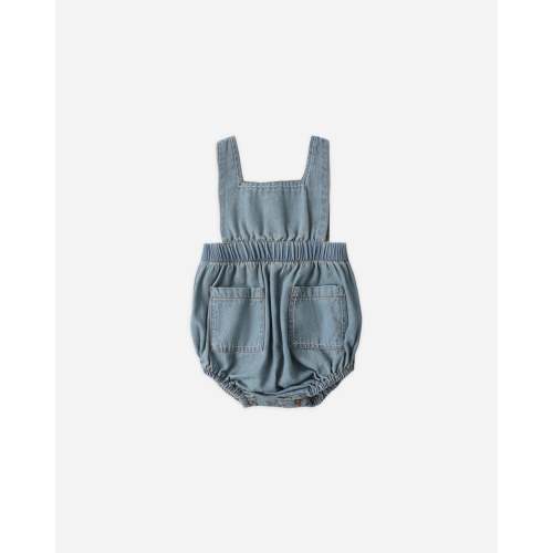 Denim Romper Washed Blue