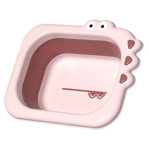 Kangkanggg Collapsible Wash Basin Portable Baby Bottle Wash Basin Cute Cartoon Toddler Wash Tub Small Wash Basin For Travel Camping