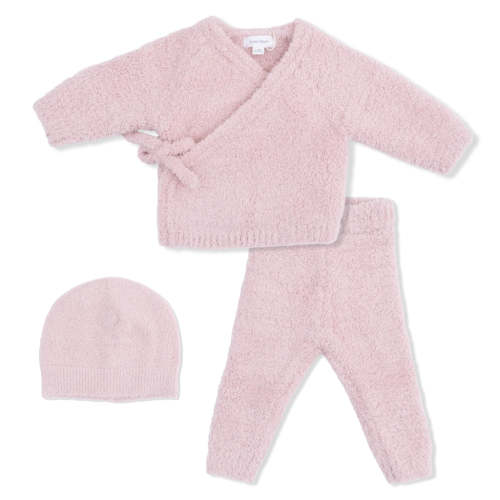 Angel Dear | Chenille Blush Kimono Take Me Home 3-Piece Set | Blush
