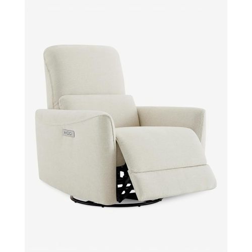 CHITA Power Swivel Glider Recliner Chair, Nursery Glider, Medium, Linen
