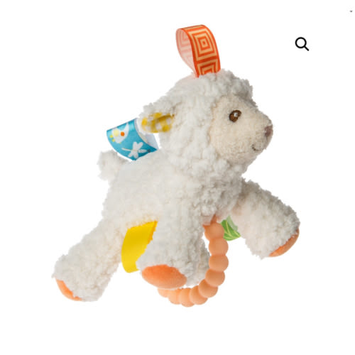 Taggies Sherbet Lamb Teether Rattle – 5" - Mary Meyer Stuffed Toys