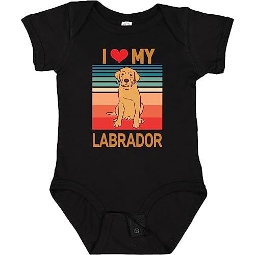 inktastic Labrador Retriever Yellow Lab Baby Bodysuit