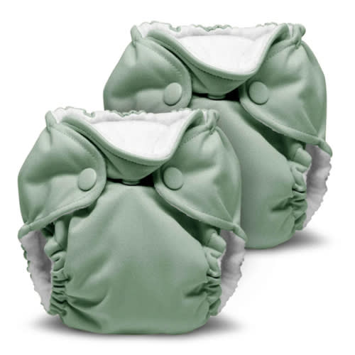 Lil Joey All In One Cloth Diaper (2 pk) - Willow Green