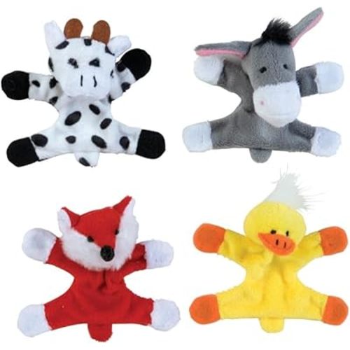Raymond Geddes Barnyard Locker Buddies Plush Magnets for Kids (Pack of 12)