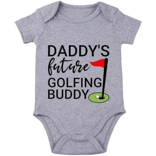 listery Daddy's Future Golfing Buddy Bodysuit Golf Infant Daddys Golf Buddy Golf Romper Baby Girl Boy Baby Golf Unisex