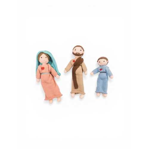 Knit Holy Family Dolls, Organic Cotton, Catholic Gift Set
