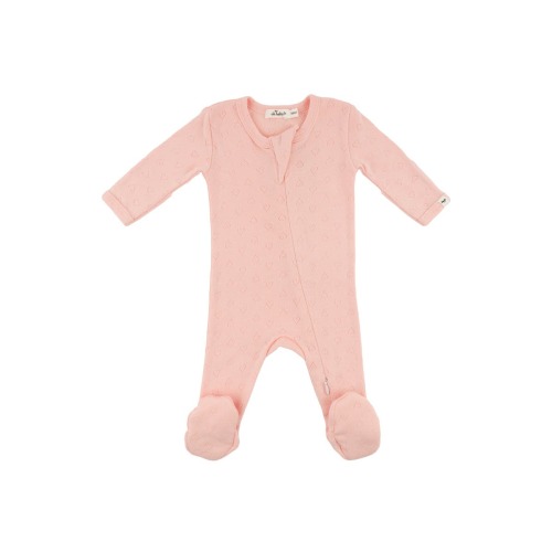 Hearts Pointelle Footie, 3M