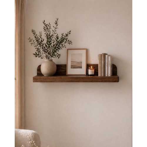 Floating Shelf Decor Handmade Wooden Floating Shelves |Rustic Modern Entryway Wall Shelf | Minimalist Home  Decor Shelf