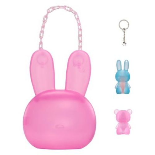 Mini Glam Purse with Cosmetic Bunny - Berry