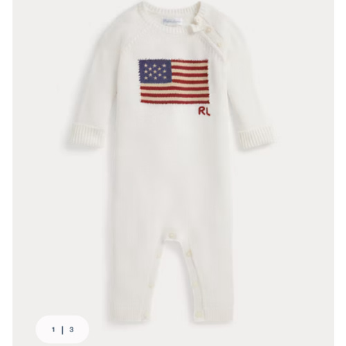 Flag Cotton Coverall - 9 months