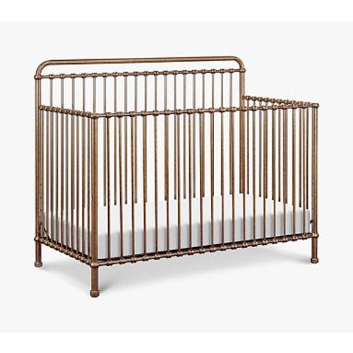 Namesake Winston 4-in-1 Metal Convertible Crib, Vintage Gold