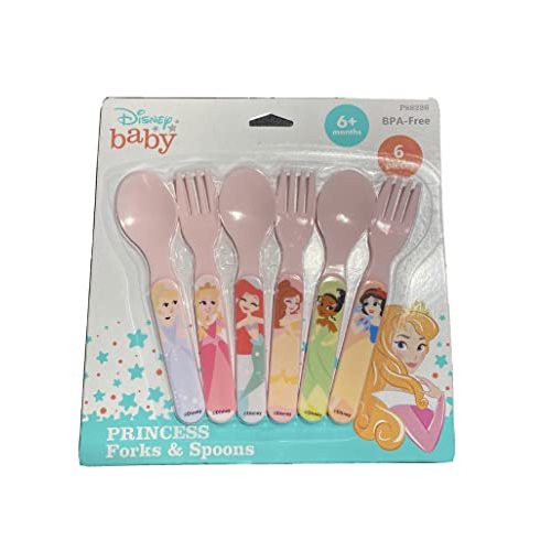 Disney Baby Princess Forks & Spoons 6 Piece Set
