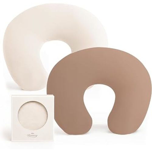 Konssy 2 Pack Nursing Pillow Covers, Soft Stretchy Cover for Breastfeeding