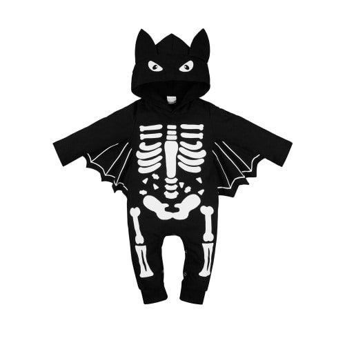 GYRATEDREAM My First Halloween Outfits Bat Costume Newborn Infant Baby Boy Girl Clothes Jumpsuit Bodysuit Romper with Hat 0-18 Months