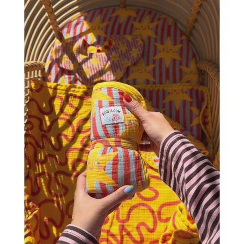 Reversible Organic Muslin Waterproof Changing Mat - Lucky Stars – AEGI BLOOM