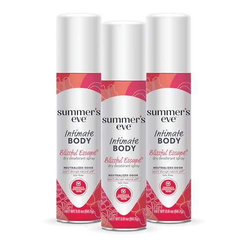 Summer's Eve Daily Refreshing Feminine Spray, Blissful Escape, 2 Oz, 3 Pk