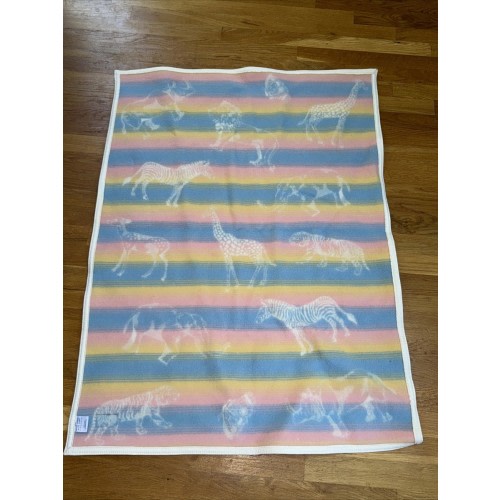 New Pendleton Muchacho Baby Blanket Ombre Animal Kingdom 32"x44"