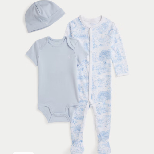 Toile Cotton 3-Piece Gift Set