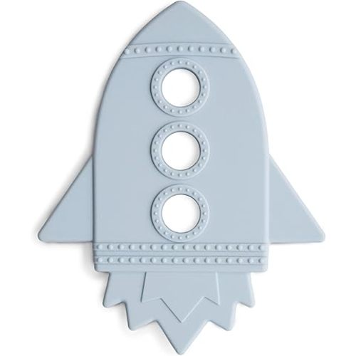 mushie Silicone Baby Teether Toy | Rocket (Cloud)