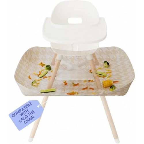 CATCHY - Food Catcher - Compatible with Lalo The Chair High Chair + 12 Other High Chairs - Highchair Sold Separately - Baby & Toddler Food & Mess Catcher - Under High Chair Accessory