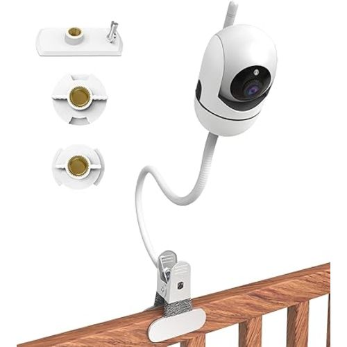 Flexible Baby Monitor Mount for Hello Baby HB6550 Monitor Mount Compatible with HelloBaby HB65/HB6560/HB6340/HB6339,Infant Optics DXR-8/DXR-8 PRO Baby Camera Holder Without Tools or Wall Damage
