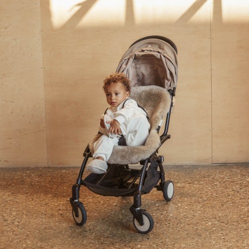 Baby Sheepskin Booties - Sheepskin Leather Soled Booties in "Milk" – BINIBAMBA