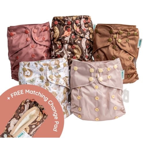 Purrfect Pals Value Bundles + Free Matching Change Mat – Kinder Cloth Diaper Co.