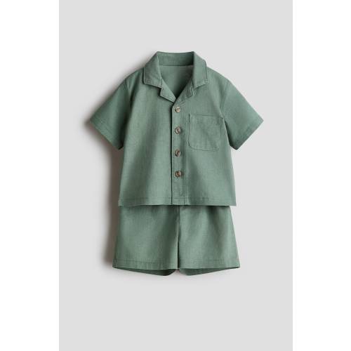 2-PIECE LINEN-BLEND SET