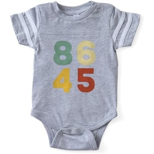 CafePress 86 45 Anti Trump Impeach Du Cute Infant Baby Football Bodysuit