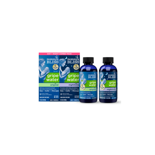 Mommy's Bliss Day & Night Combo Pack Gripe Water (4 oz x 2 ct)