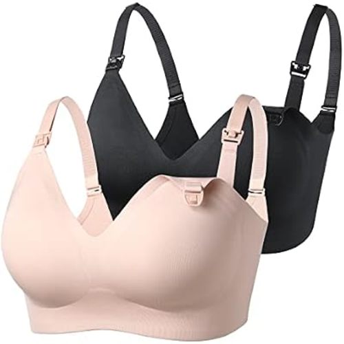 Momcozy Nursing Bras for Breastfeeding YN21 Seamless Comfort Maternity Bra