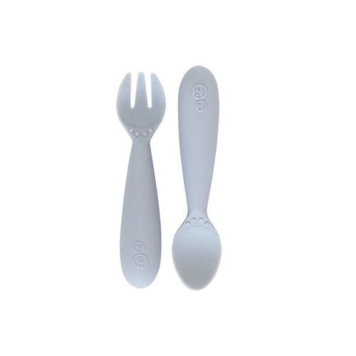 ezpz Mini Utensils - Pewter - 2pk