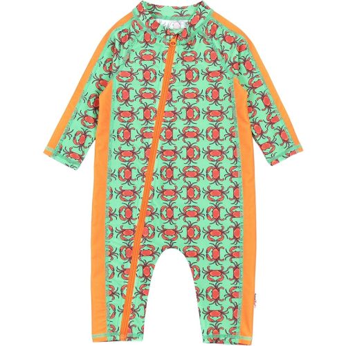 SwimZip Boys' Long-Sleeve UPF 50+ Swimsuit for Baby, Toddler, & Little Boys