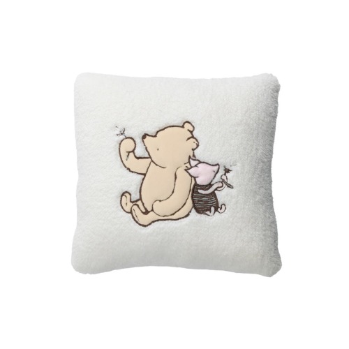 Storytime Pooh Soft Faux Shearling Nursery Throw Pillow, One Size