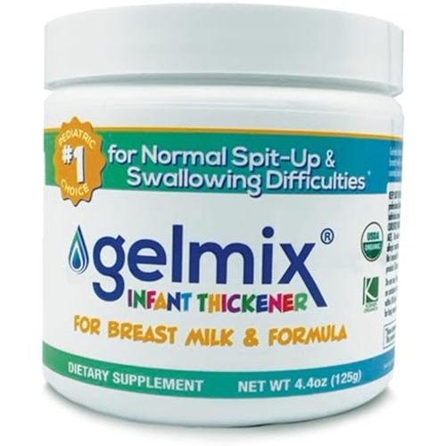 Gelmix Infant Thickener for Breast Milk & Formula, 4.4 oz Jar