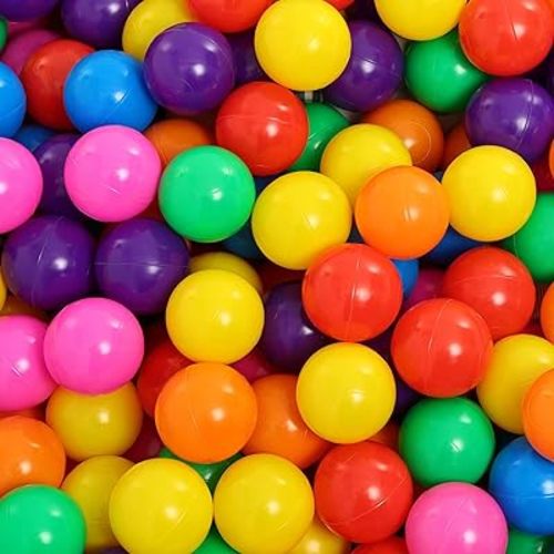 Ball Pit Balls for Toddlers: 100 Colorful Non-Toxic Balls – BPA-Free, Phthalate-Free, Crush-Resistant Plastic, 2.2 Inches, Perfect Toy for Boys and Girls, Ideal for Ball Pit Play