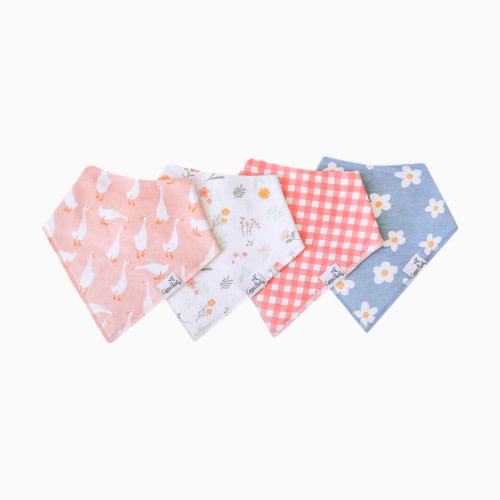 Printed Bandana Bib Set (4-Pack) - Goosie