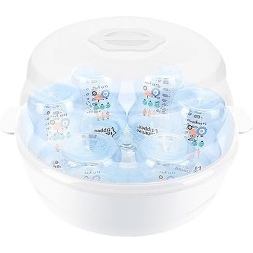 Microwave Steam Cleaner, Reusable Case Container Baby Bottles Microwave Steam Cleaner, Cleaning Box Pacifier High Temperature Resistant Steamer For Household Kids Tableware Toys