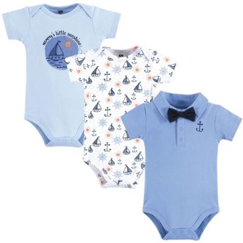 Hudson Baby Infant Boy Cotton Bodysuits, Mommys Sunshine Polo