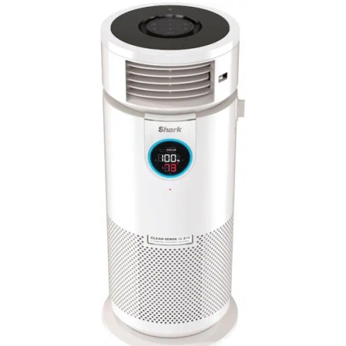 Shark - 3-in-1 Clean Sense Air Purifier, Heater & Fan, HEPA Filter, 500 Sq Ft Coverage - White