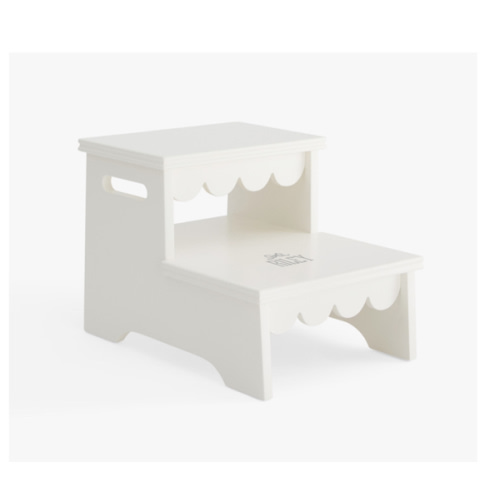 Scallop Double Step Stool