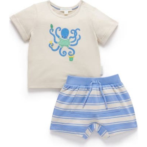 Octopus Short & Tee Set, 0-3M