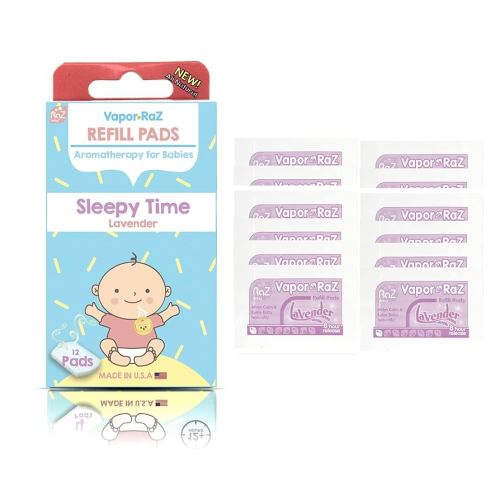RAZBABY Vapor-RaZ Refills/Baby Sleepy Time & Relax/Use at Home & on The go/All Natural Lavender Oils / 12 Refills