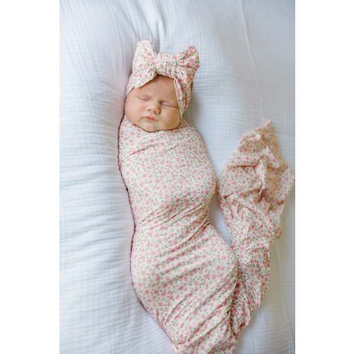 Pink Blossom Swaddle | Blanket