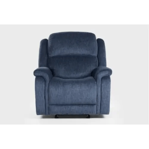 Juno Blue Fabric 39" Manual Rocker Recliner