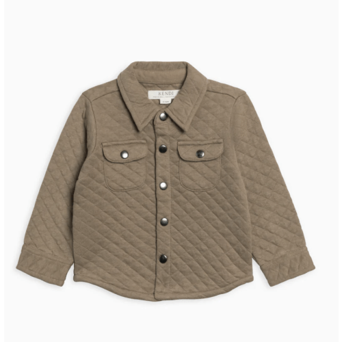 Liam Quilted Jacquard Collared Shirt