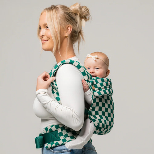 The Monarch Baby Buckle Carrier - Evergreen Check